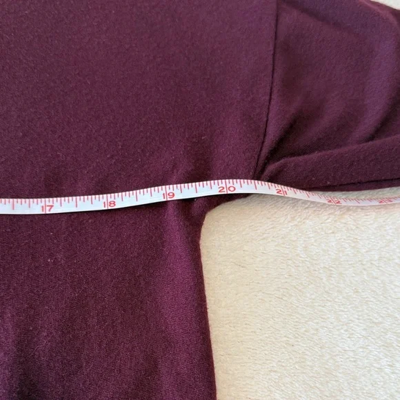 a new day Women's Long Sleeve Top - Burgundy - Picture 8 of 9